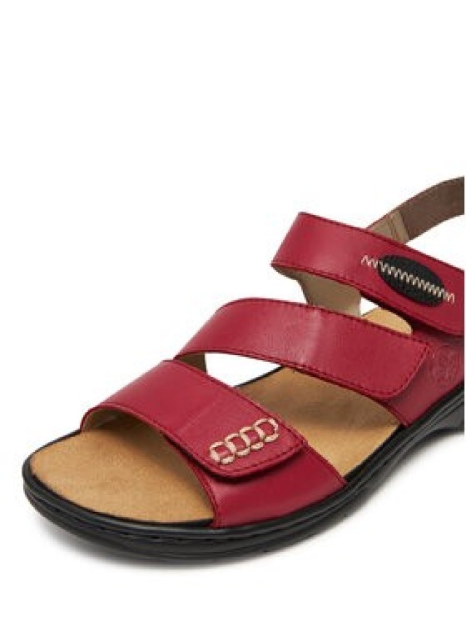 Rieker Sandały 64573-33 Czerwony