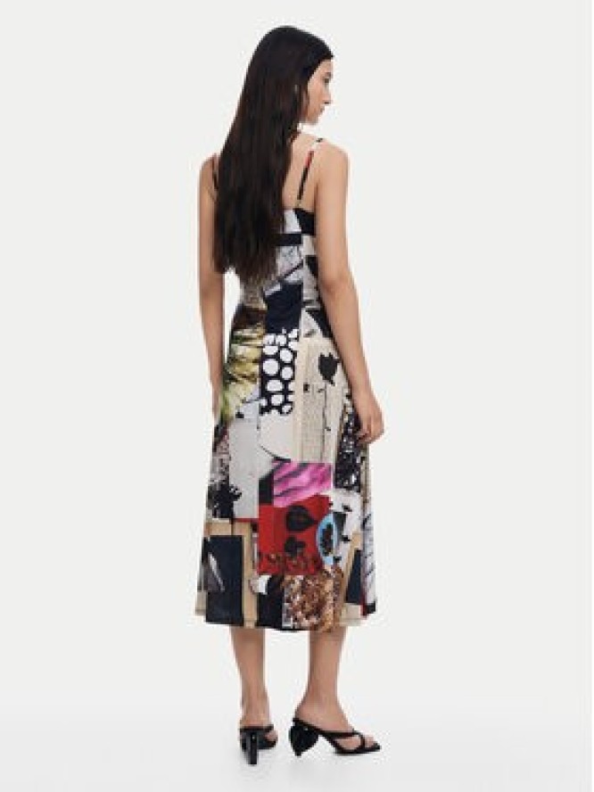 Desigual Sukienka codzienna Newspaper Coll 25SWVK40 Kolorowy Regular Fit