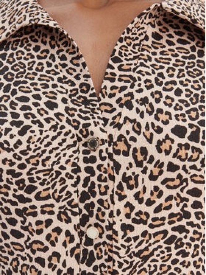 Morgan Sukienka koszulowa 261-RINGO Beżowy Regular Fit