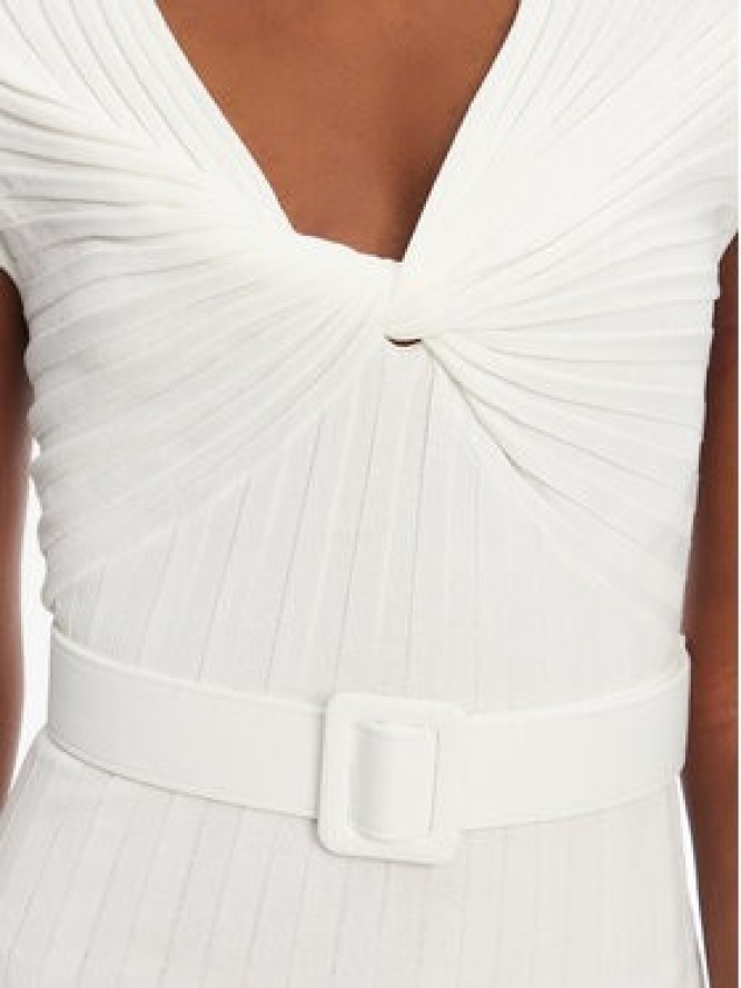 Liu Jo Sukienka dzianinowa WA5365 MS55N Biały Slim Fit