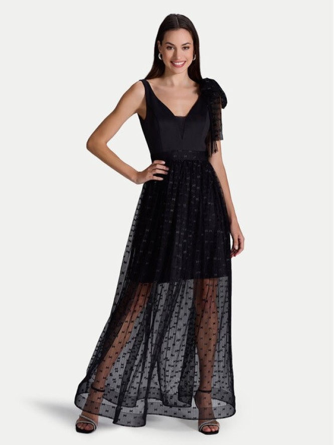 Swing Sukienka wieczorowa 5AI04600 Czarny Regular Fit