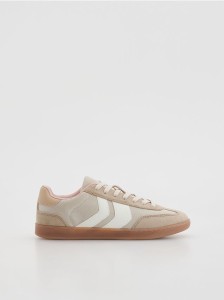 Sneakersy z imitacji zamszu - wielobarwny