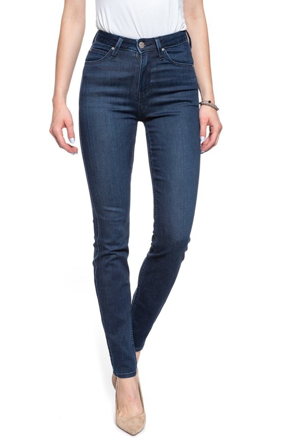 SPODNIE DAMSKIE LEE SCARLETT HIGH POLISHED INDIGO L626RKKD 112114347