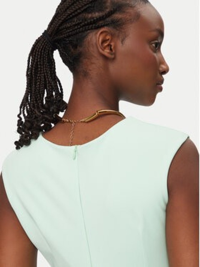 Rinascimento Sukienka koktajlowa CFC0127683003 Zielony Slim Fit