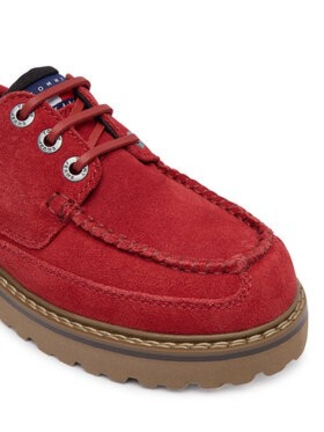 Tommy Jeans Półbuty Tjw Archive '01 Low Boat Shoe EN0EN03157 Czerwony