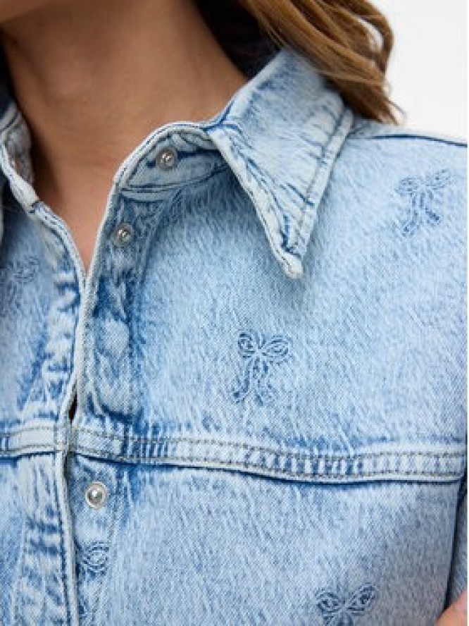 Vero Moda Koszula jeansowa Hayden 10326371 Niebieski Oversize