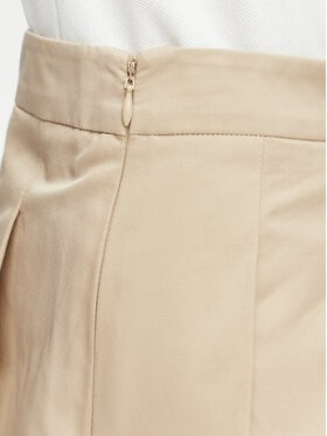 Guess Spódnica plisowana W6YD14 W2940 Beżowy Regular Fit