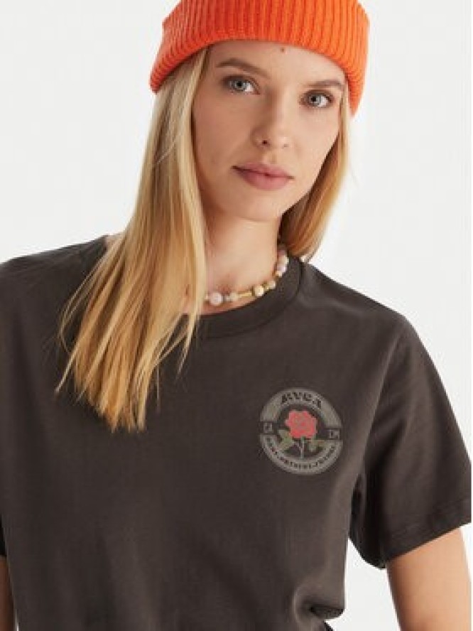 RVCA T-Shirt EVJZT00166 Czarny Regular Fit