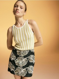 Ażurowy top - wielobarwny