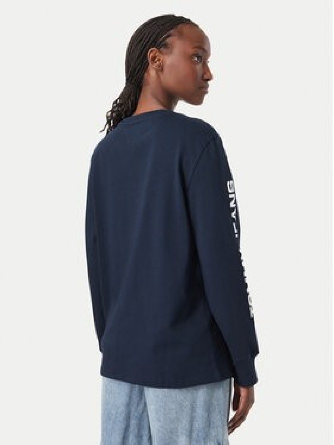 Tommy Jeans Bluzka DW0DW23807 Granatowy Relaxed Fit