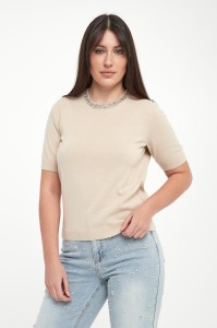 Sweter damski z krótkim rękawem Krissi JOOP!