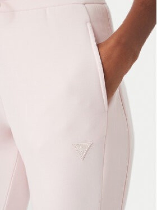 Guess Spodnie dresowe V2YB18 K7UW2 Różowy jasny Regular Fit