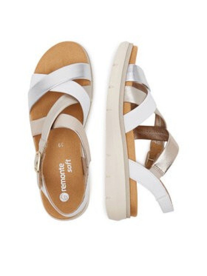Remonte Sandały D2K53-91 Biały