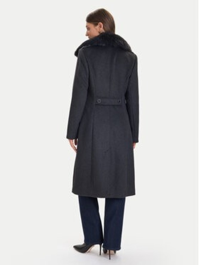 Guess Płaszcz wełniany W5BL19 W2642 Szary Regular Fit