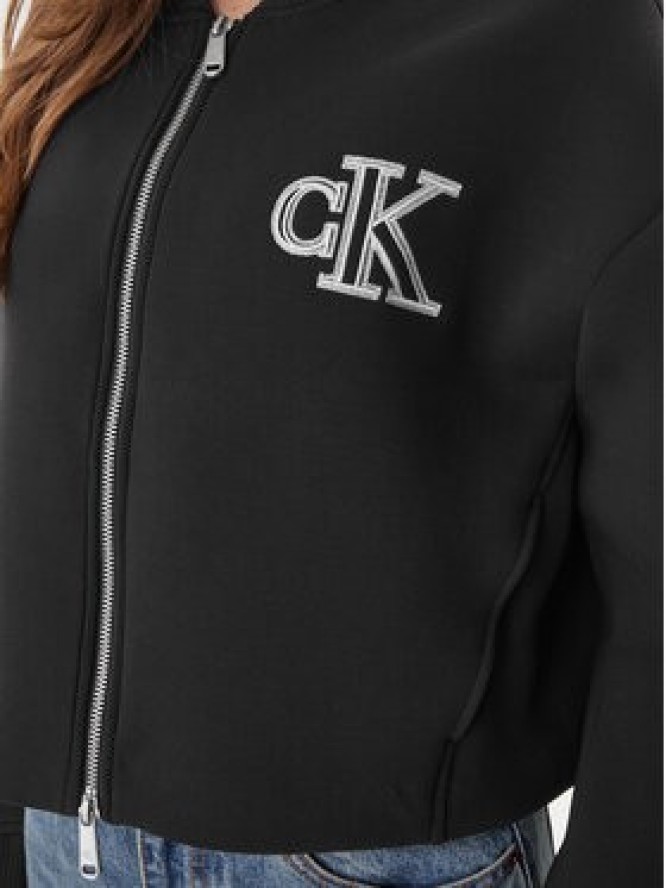 Calvin Klein Bluza LV047AB508 Czarny Boxy Fit