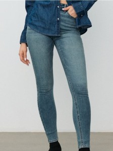 Spodnie jeansowe skinny - niebieski