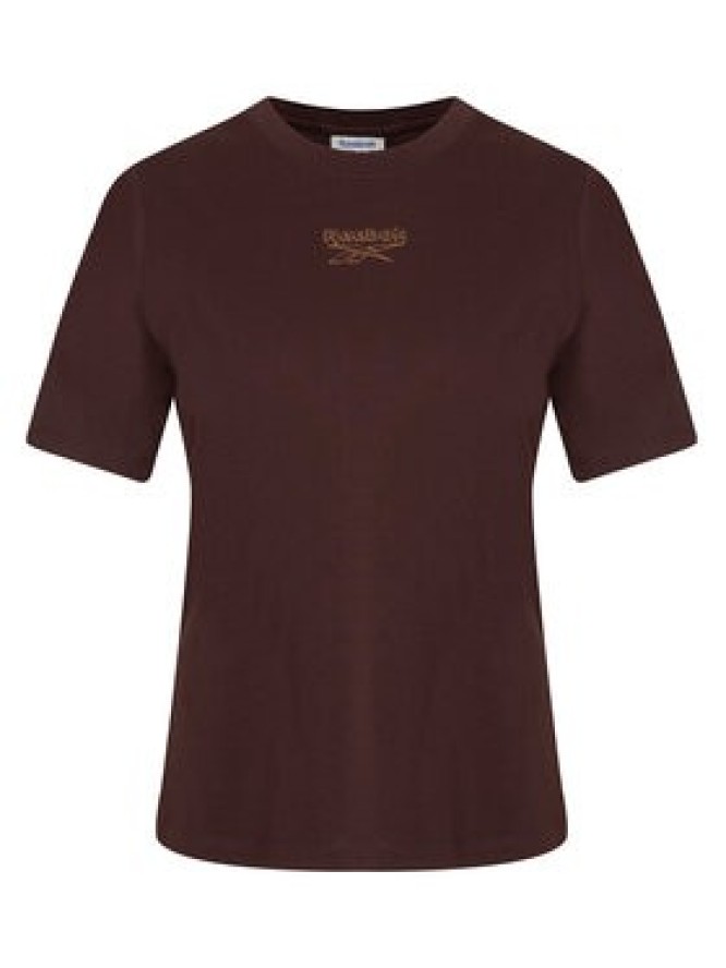 Reebok T-Shirt Nikolina RK25708CCW Brązowy ciemny Regular Fit