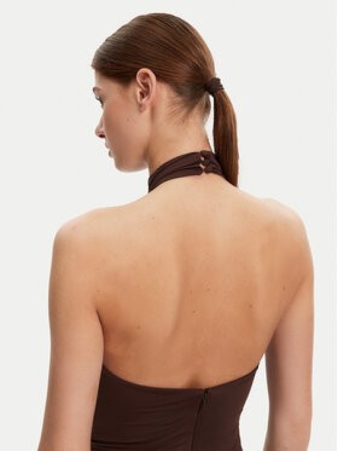 Bardot Sukienka wieczorowa 59824DB Brązowy Slim Fit