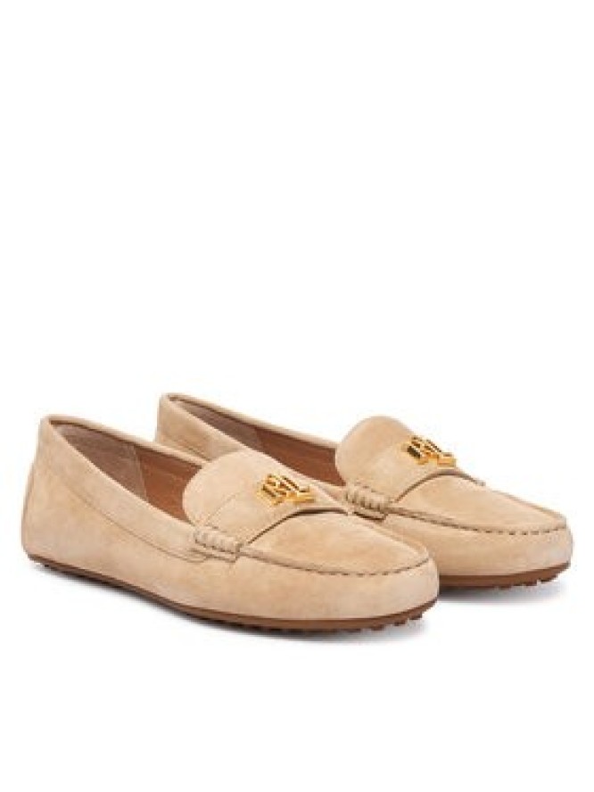LAUREN RALPH LAUREN Mokasyny Barnsbury 802821629035 Beżowy jasny