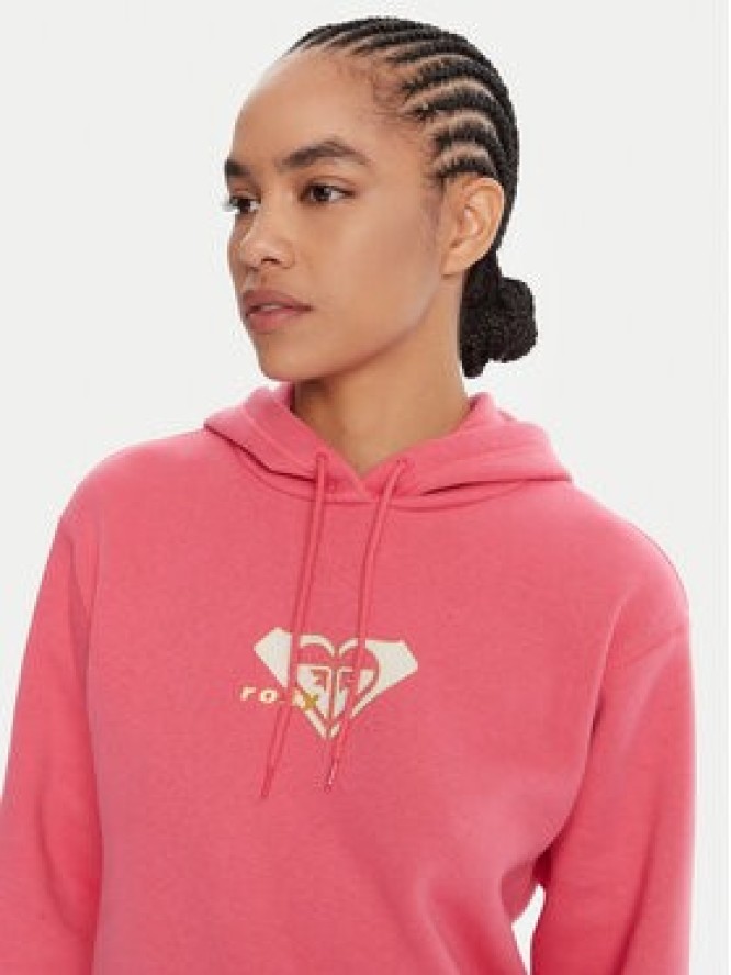 Roxy Bluza ERJFT05028 Różowy Regular Fit