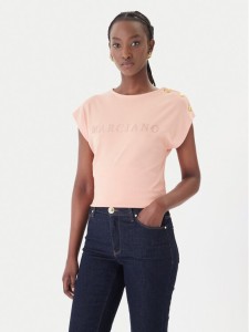 Marciano Guess T-Shirt G6GI04 K3505 Pomarańczowy Regular Fit
