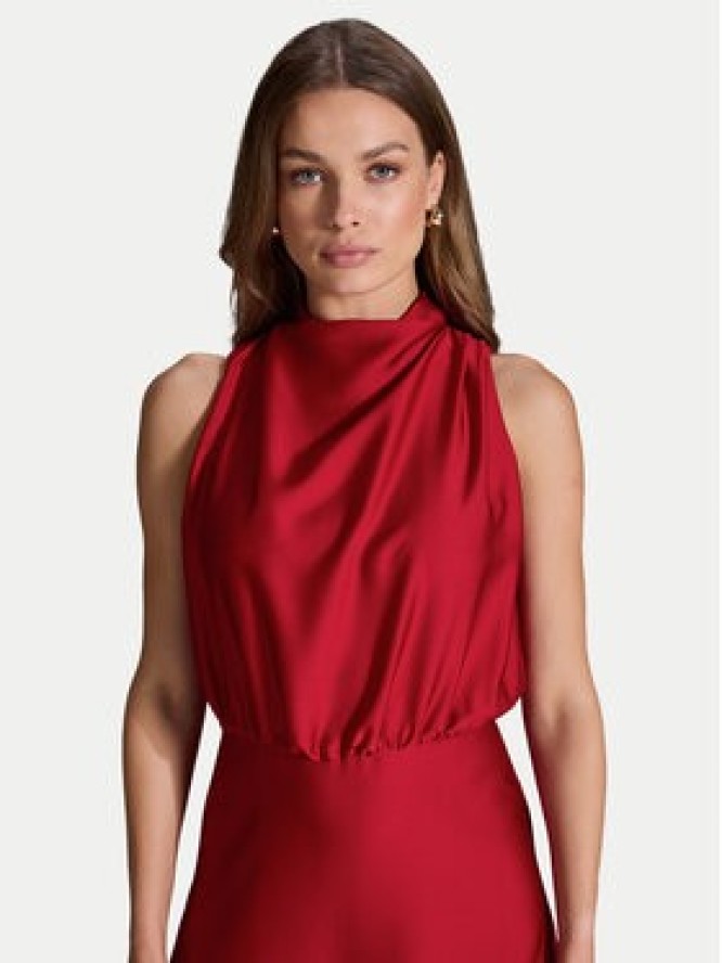 Swing Sukienka koktajlowa 5AI13700 Czerwony Regular Fit