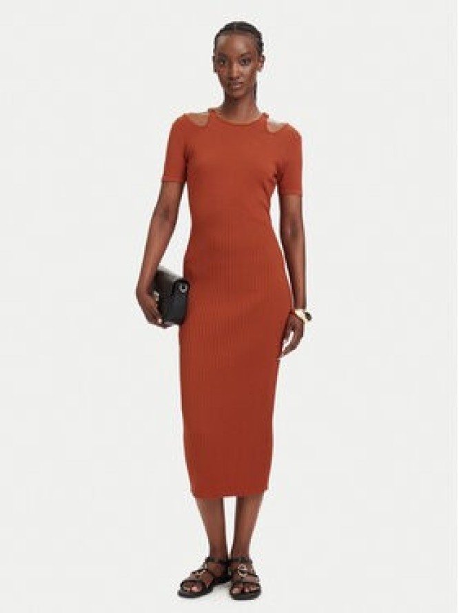 Fracomina Sukienka dzianinowa FJ26SD5001K56501 Czerwony jasny Slim Fit