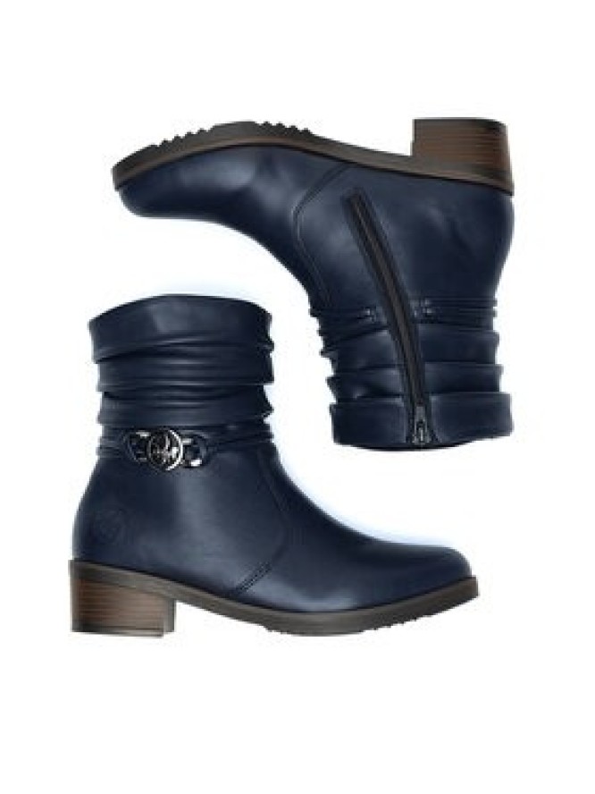 Rieker Botki Y0572-14 Niebieski