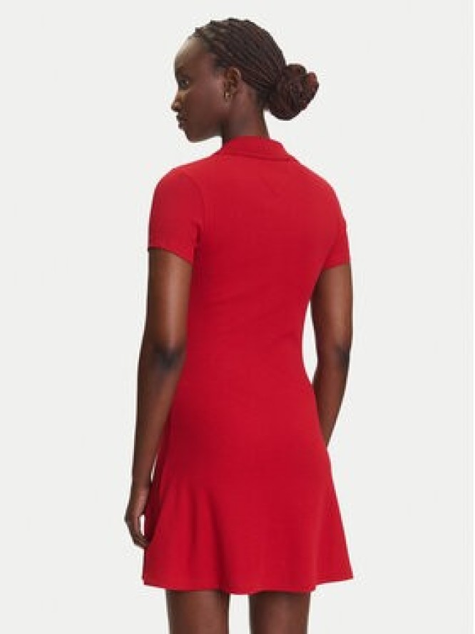 Tommy Jeans Sukienka codzienna DW0DW21172 Czerwony Regular Fit