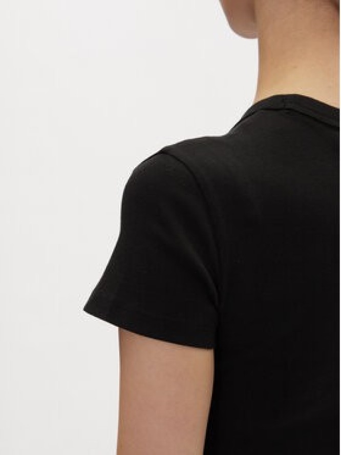 HUGO T-Shirt Delanor_2 50539132 Czarny Cropped Fit