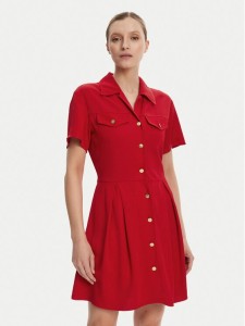Tommy Hilfiger Sukienka koszulowa WW0WW45819 Czerwony Regular Fit