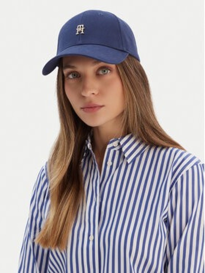 Tommy Hilfiger Czapka z daszkiem Elevated Chic AW0AW17631 Granatowy