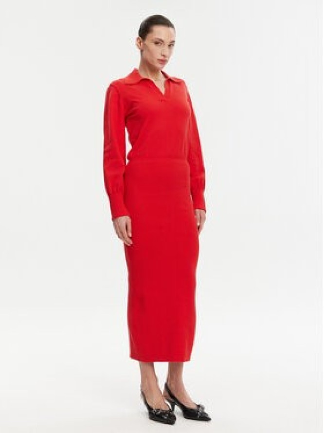 French Connection Sukienka dzianinowa 71YAU Czerwony Regular Fit