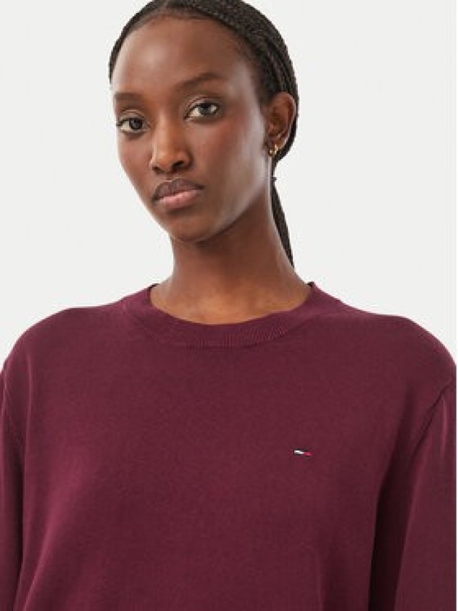 Tommy Jeans Sweter Essential DW0DW23360 Fioletowy Regular Fit