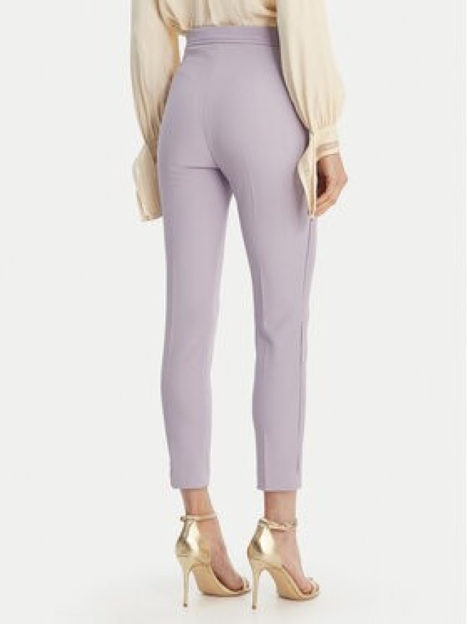 Elisabetta Franchi Spodnie materiałowe PA-170-61E2-V290 Fioletowy Regular Fit