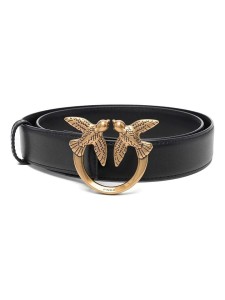 Pinko Skórzany pasek w kolorze czarnym rozmiar: 90