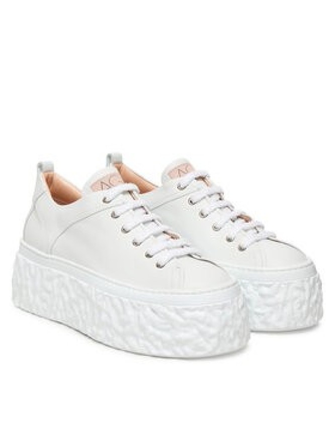 AGL Sneakersy Magma D776001PGKA076A634 Biały