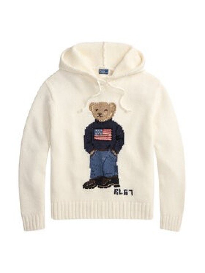 Polo Ralph Lauren Sweter 211A96253001 Écru Relaxed Fit