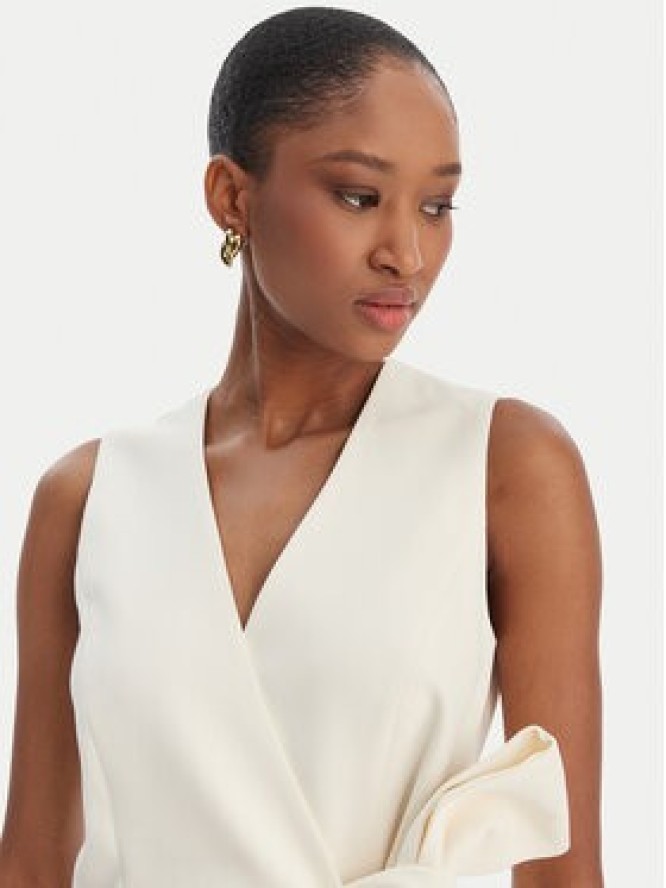 Marella Kamizelka garniturowa Lirica 2613161043 Écru Regular Fit