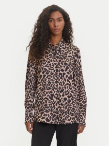 Guess Koszula W5YH03 WF1T2 Brązowy Regular Fit