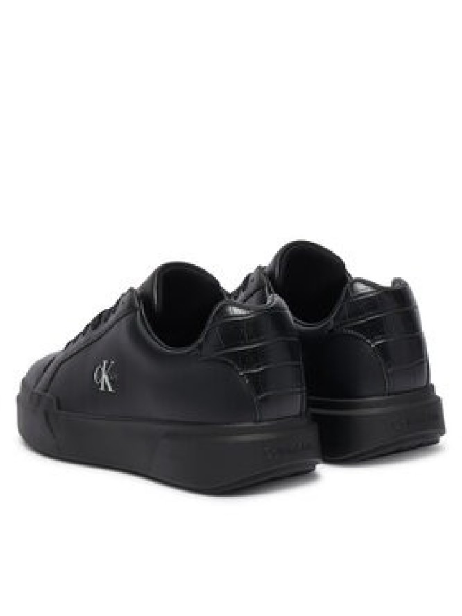 Calvin Klein Sneakersy Chunky Cups Laceup Lth Bt Croc HW0HW03223 Czarny