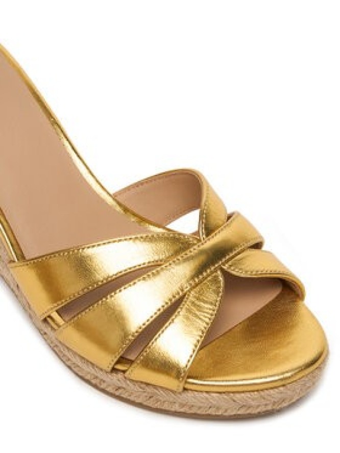 LAUREN RALPH LAUREN Espadryle Nellie 802P04434001 Złoty