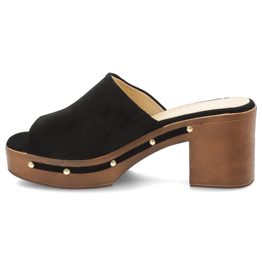 Czarne Klapki Simen Modne Obuwie Damskie W Stylu Boho