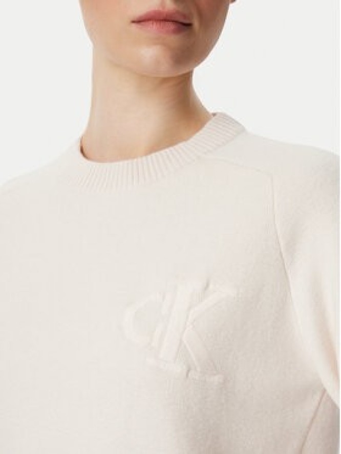 Calvin Klein Jeans Sweter LV047H320G Różowy jasny Regular Fit