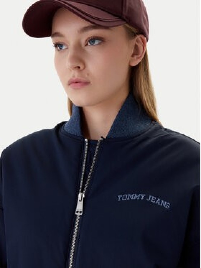 Tommy Jeans Kurtka bomber Varsity DW0DW22044 Granatowy Relaxed Fit