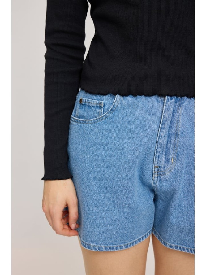 MAZINE Koszulka "Ribbed" w kolorze czarnym rozmiar: M