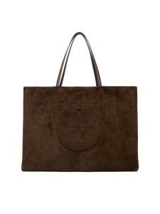 Tory Burch Torebka Ella Suede Tote 170980 Brązowy