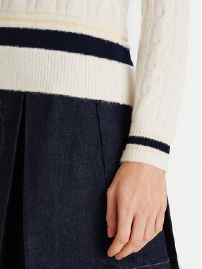 Lacoste Sweter AF4159 Écru Regular Fit