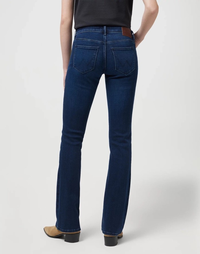 DAMSKIE SPODNIE WRANGLER BOOTCUT NIGHTSHADE 112342797