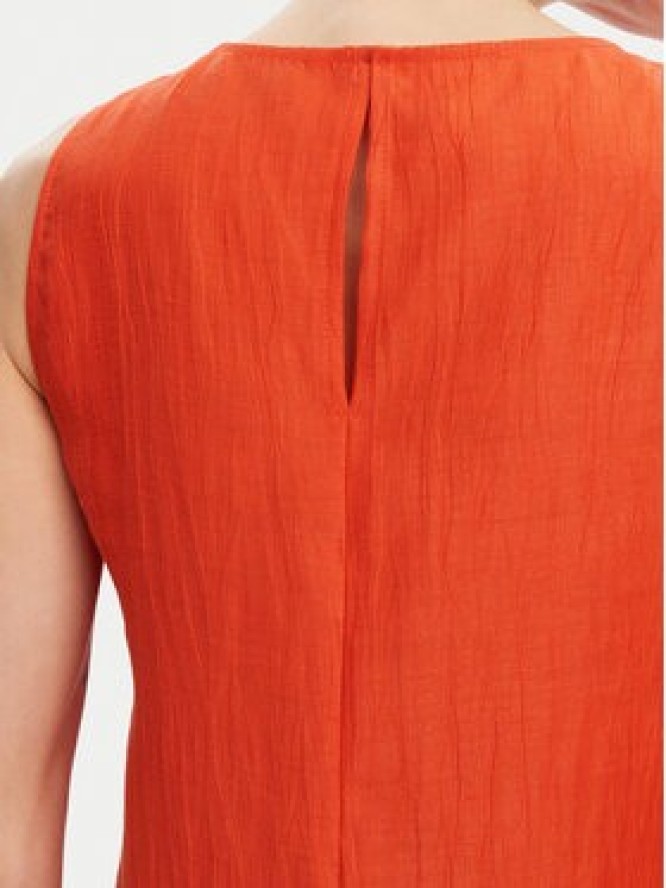 KAOS Sukienka letnia RP1MR066 Pomarańczowy Regular Fit